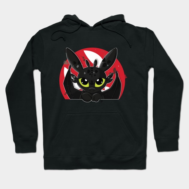 Toothless cute pocket Hoodie by spilu